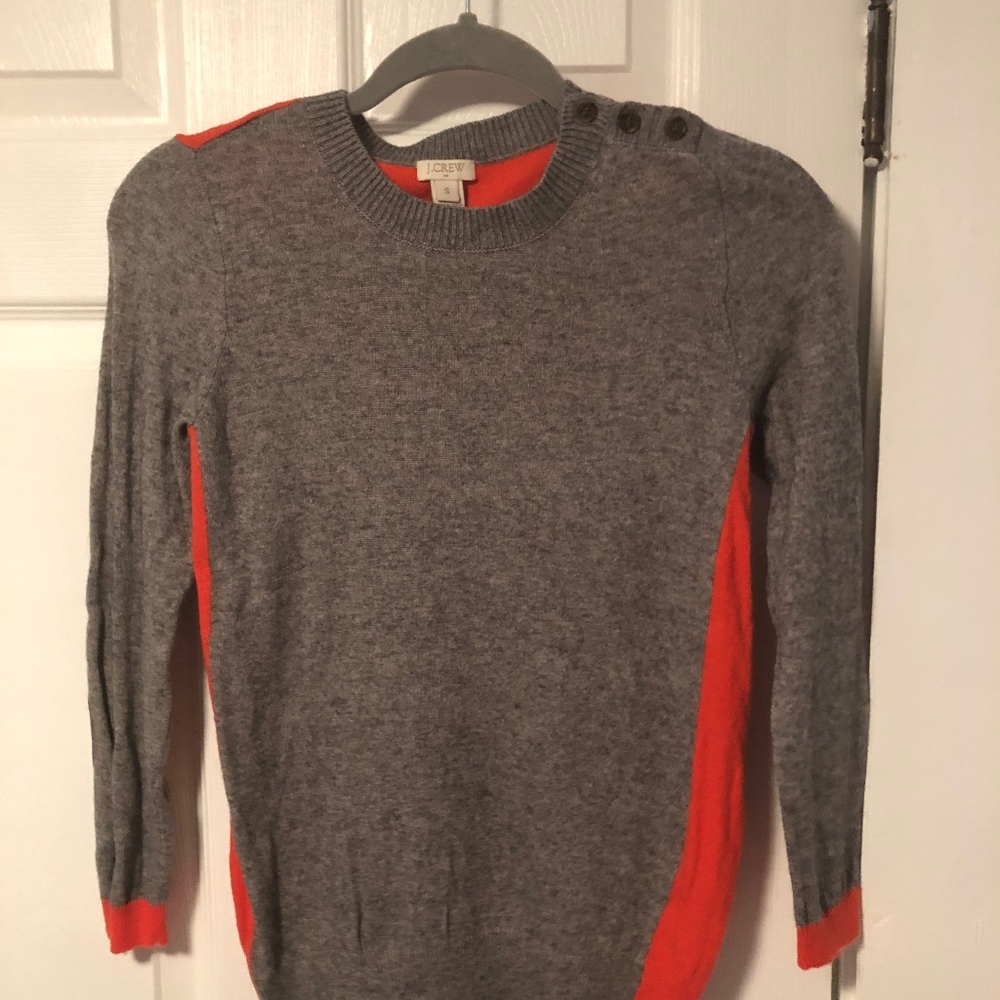 J Crew Factory colorblock elbow patch sweater‎ - Picture 2 of 5